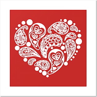 Romantic heart Posters and Art